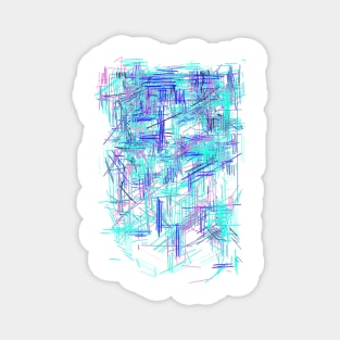 Blue Background- Abstract Color Pattern Magnet