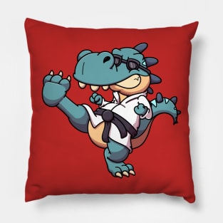 Karate Tyrannosaurus Rex Pillow