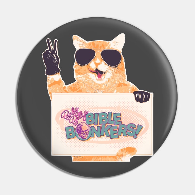 Peace Cat - Baby Billy's Bible Bonkers Pin by Shelie Senpai