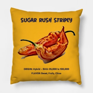 Sugar Rush Stripey Pepper Pillow
