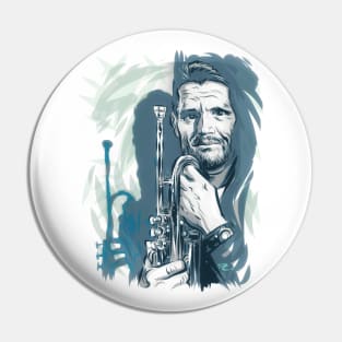 Chet Baker - An illustration by Paul Cemmick Pin