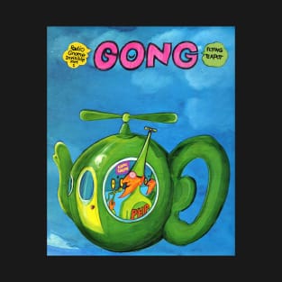 Vintage Gong Flying Teapot T-Shirt