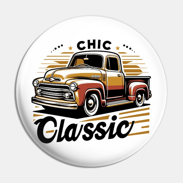 Classic Vintage Pickup Truck, Chic Classic Pin by Vehicles-Art