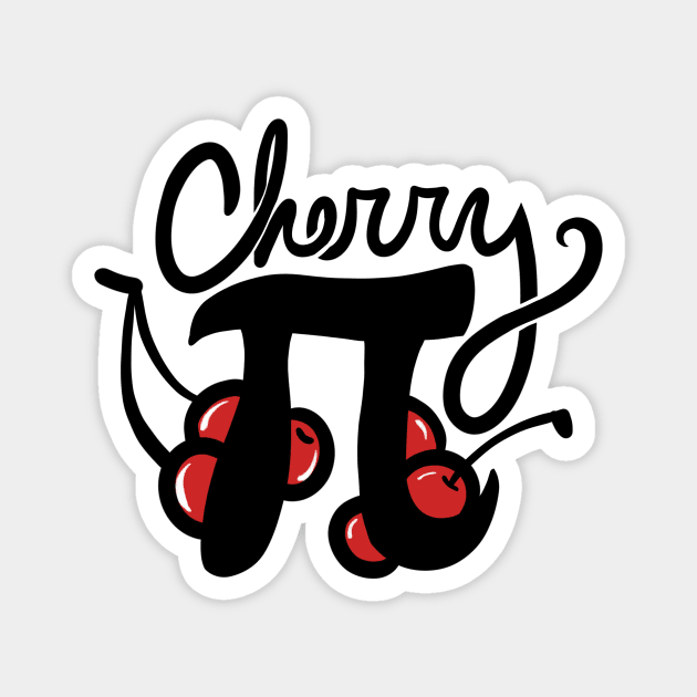 Pi Day Cherries Magnet by bubbsnugg