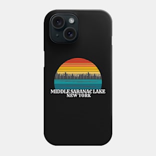 Middle Saranac Lake New York Phone Case