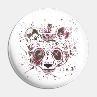 Panda Watercolor Splatter Pin