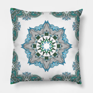 Paisley and geometric Pillow