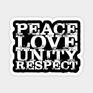 Peace Love Unity Respect PLUR Reggae Magnet