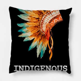 Indigenous Native American Peoples Day not Columbus Day Pillow