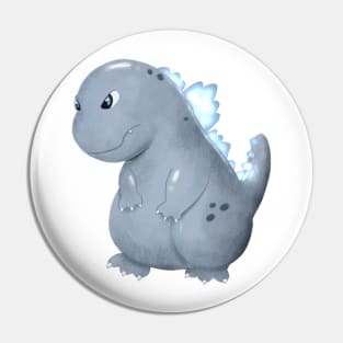 Cute Godzilla Pin