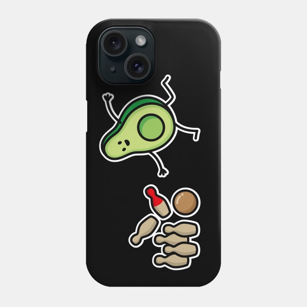 Funny avocado Skittles cartoon Skittle player gift Phone Case by LaundryFactory