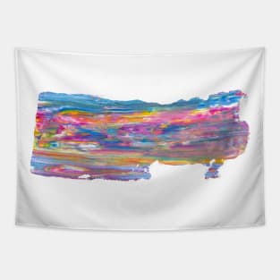 Rainbow Paint Smear Tapestry