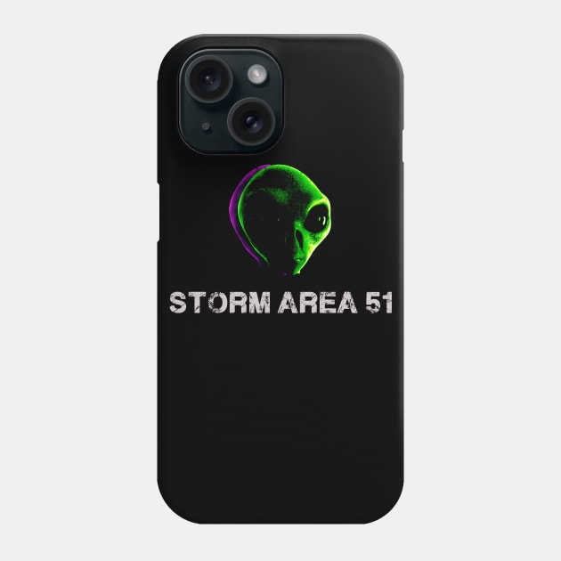 Storm and Raid Area 51 Meme Phone Case by renzkarlo