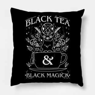 Black Tea and Black Magick Pillow