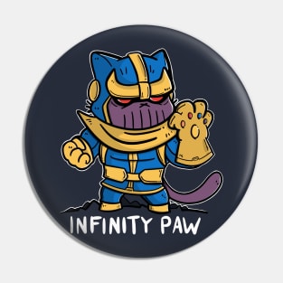 Infinity Paw Pin