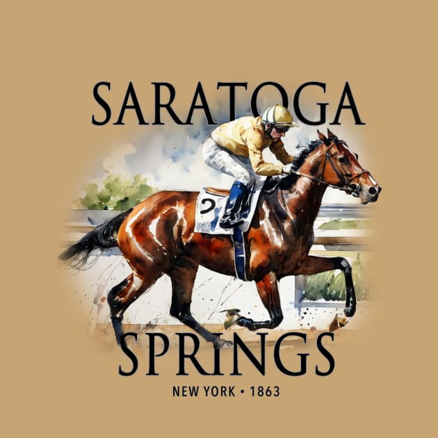 Saratoga Springs Horse Racing by Cre8tiveSpirit