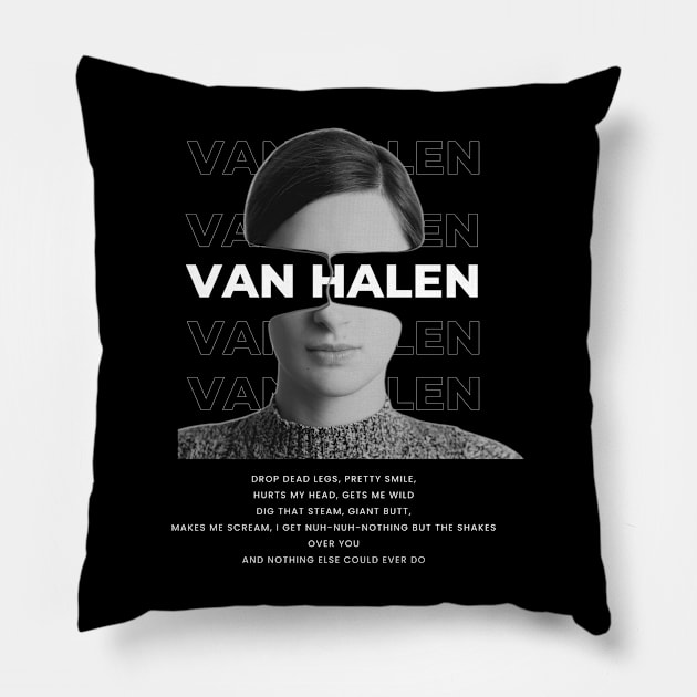 Van Halen // Smile Girl Pillow by GO WES