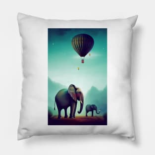 Elephants Pillow