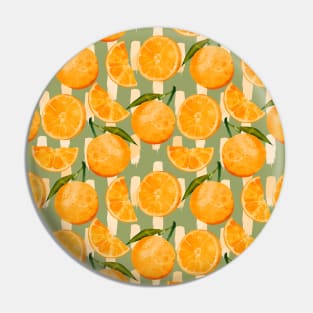 Orange pattern Pin