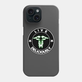 Live Deliciously Green Phone Case