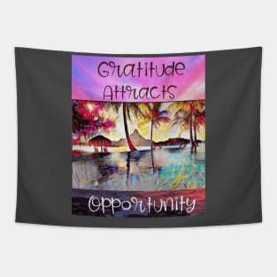 Gratitude Attracts Opportunity Tapestry