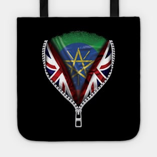 Ethiopian Flag  Ethiopia Flag zipped British Flag - Gift for Ethiopian From Ethiopia Tote