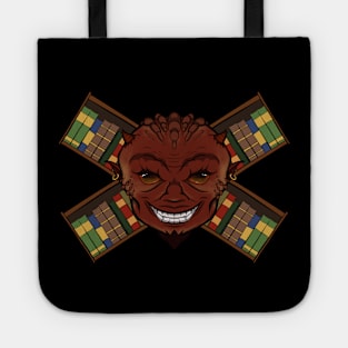 Devil's Librarian (no caption) Tote