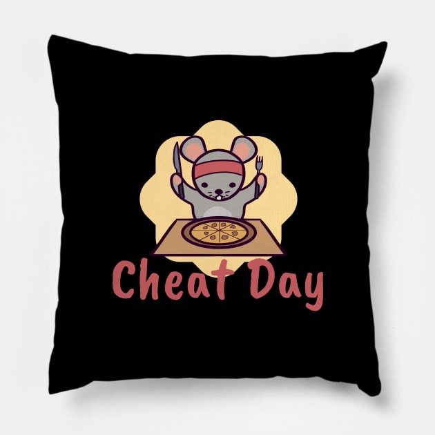 Cheat Day Pillow by ThumboArtBumbo