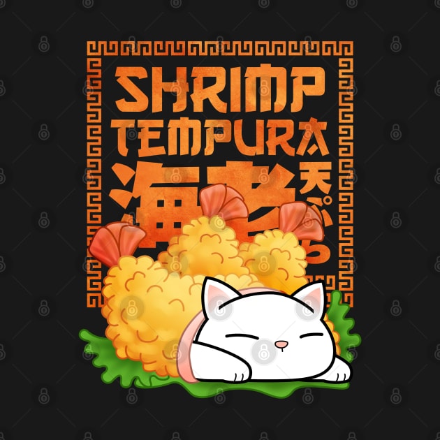 Chubby Cat Shrimp Tempura by Takeda_Art