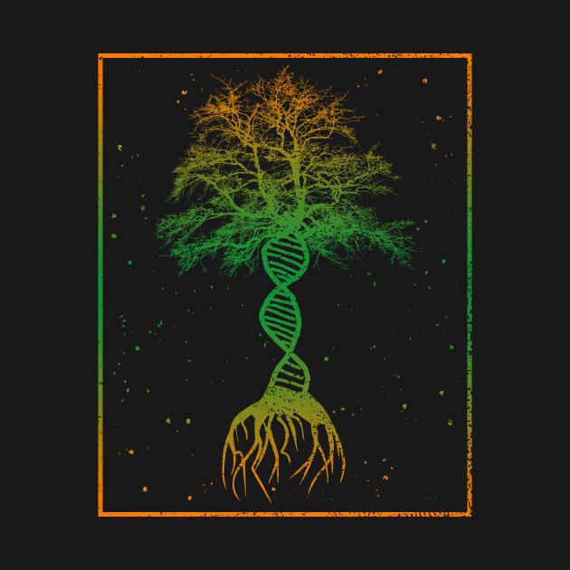 DNA Tree Life Genetics Biologist Science Earth Day Gifts by Creative Expression By Corine