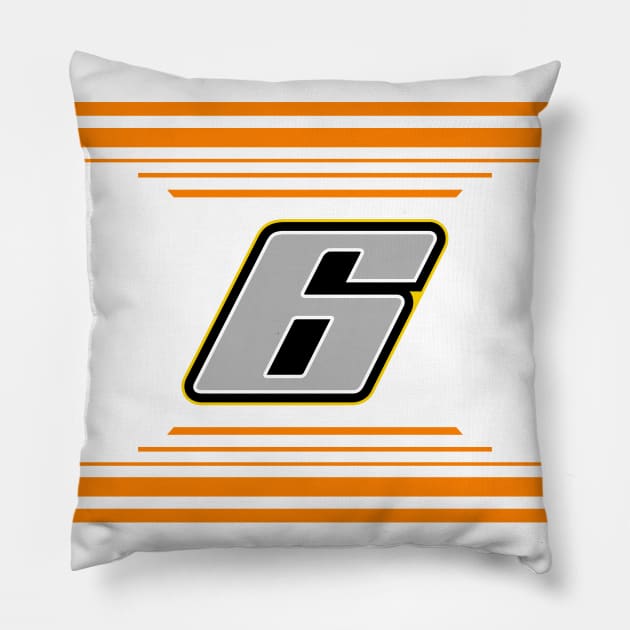 Brad Keselowski #6 2024 NASCAR Design Pillow by AR Designs 