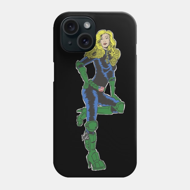 Judge Anderson Pin Up Daze Phone Case by silentrob668