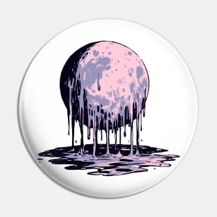 Melting moon Pin