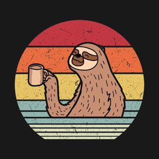 Sloth Drinking Coffee T-Shirt