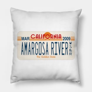 Amargosa River Wild, Scenic and Recreational River license plate Pillow