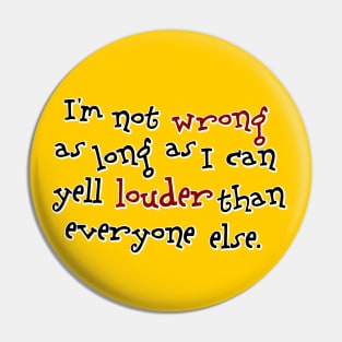 I'm not wrong Pin