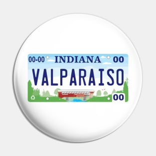 Valparaiso License Plate Pin