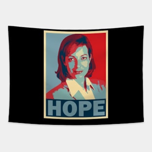 Hope Poster Style Fan Tapestry