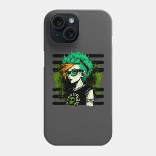 Industrial Punk Emo Nu Goth Girl Biohazard Phone Case