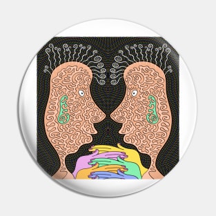 Right Brain Left Brain Pin