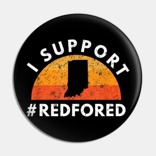 Teacher I Support Red For Ed Indiana Public Education Pin