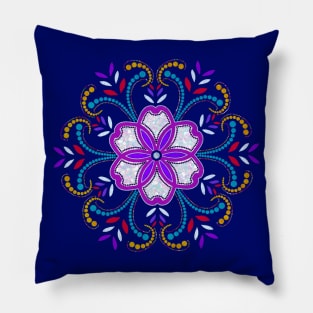 Metallic Mandala Pillow