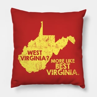 West Virginia Best Virginia Pillow