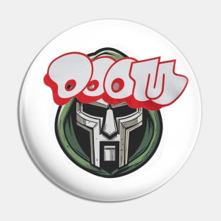 MF DOOM Mask and Logo Pin