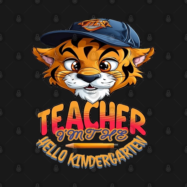I'm The Teacher Hello Kindergarten, Back to School, Happy Teacher Day Gift, Teacher Appreciation, Teach,Teacher Gift, Back To School Gift by Customo