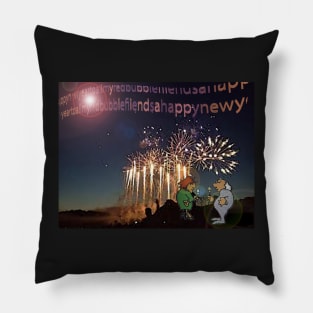 Happy New Year to all My Redbubble Friends Pillow