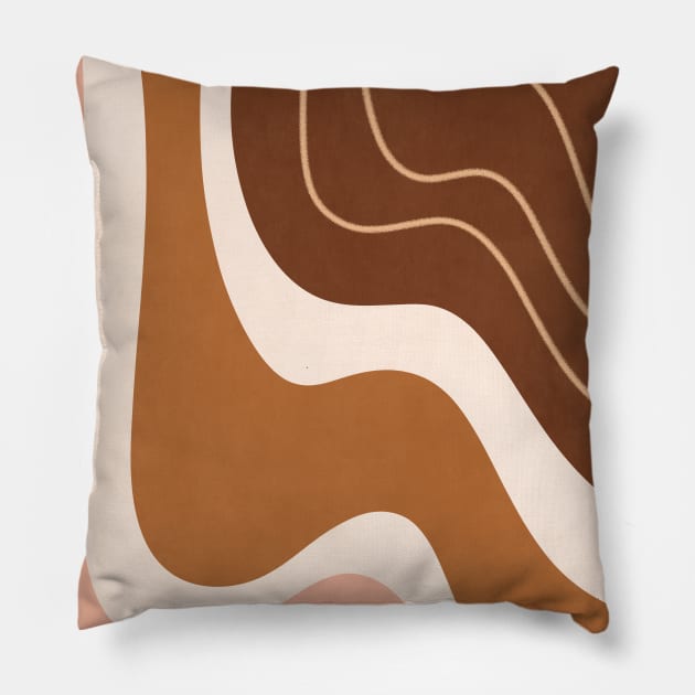 Abstract Bohemian 4 Pillow by Gush Art Studio 1