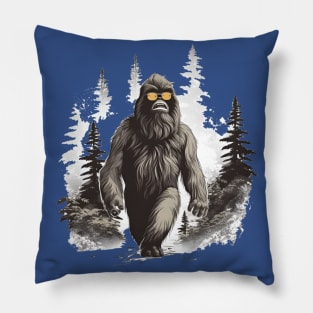 Dope Sasquatch in Nature Pillow