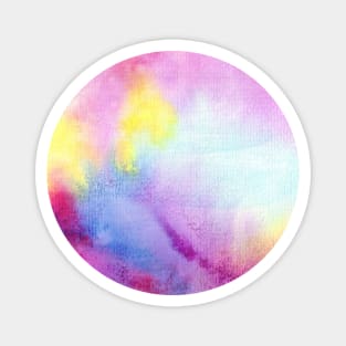 Watercolor Circle Magnet