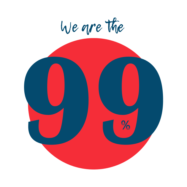 WE ARE 99% (blue) by Utopic Slaps